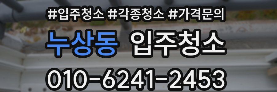 누상동 이사청소