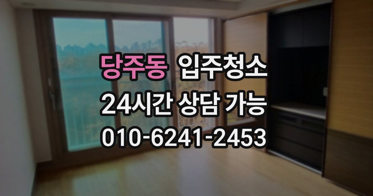 당주동 입주청소