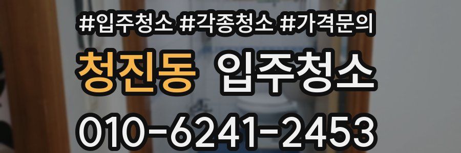 청진동 이사청소