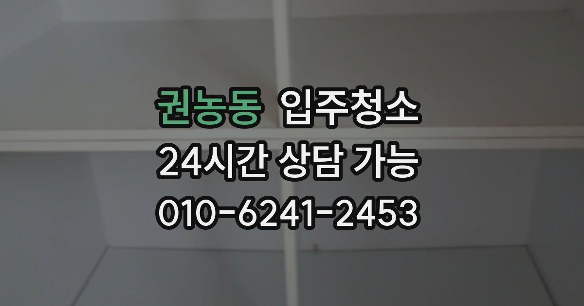 권농동 입주청소