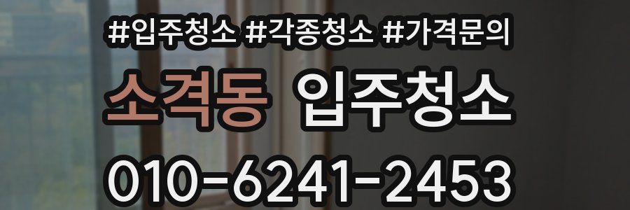 소격동 이사청소