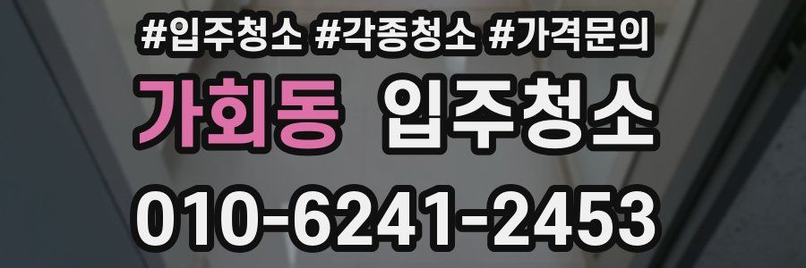 가회동 이사청소