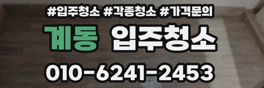 계동 이사청소