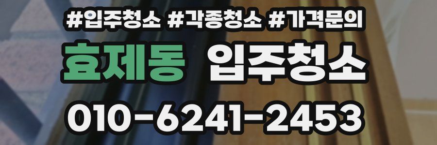 효제동 이사청소