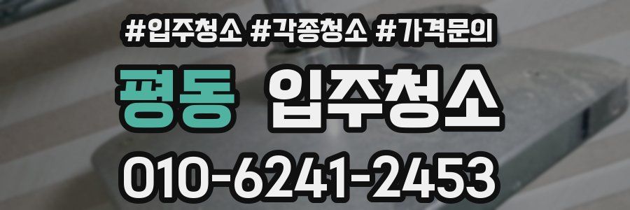 평동 이사청소