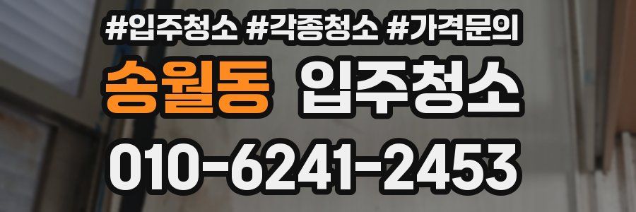 송월동 이사청소