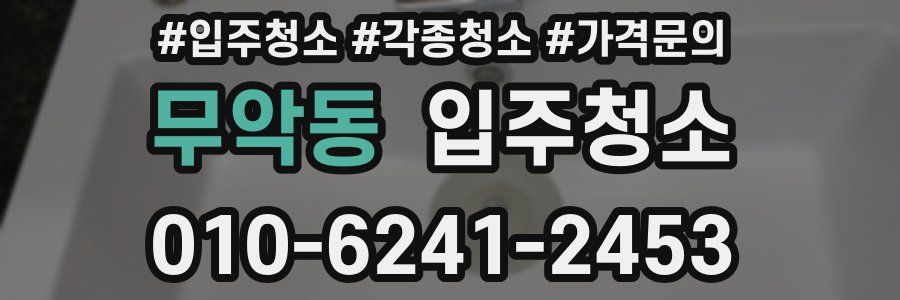 무악동 이사청소