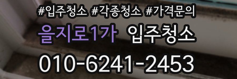 을지로1가 이사청소