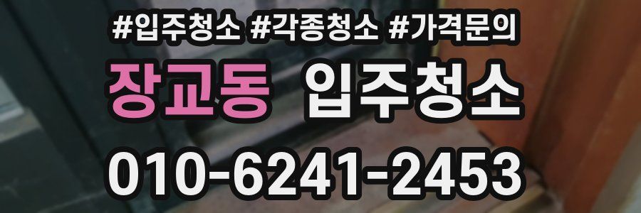 장교동 이사청소