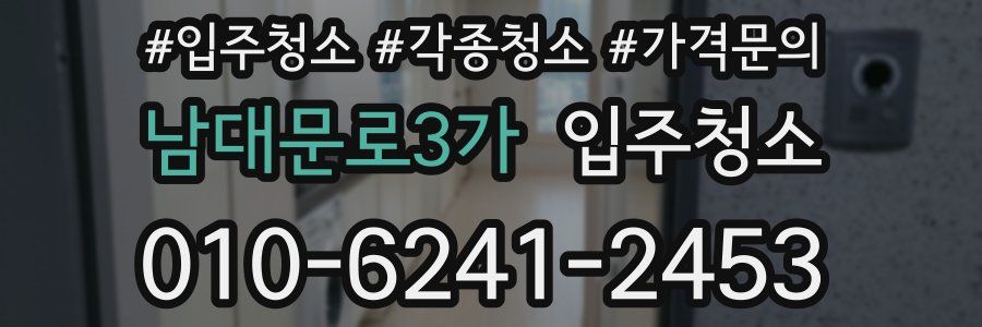 남대문로3가 이사청소