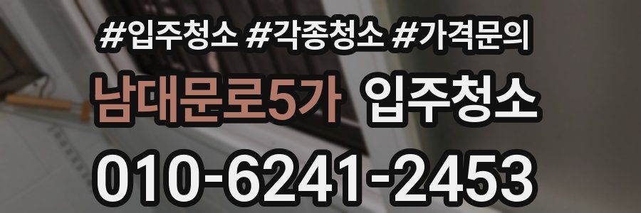 남대문로5가 이사청소