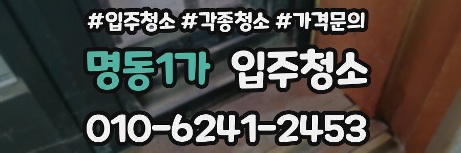 명동1가 이사청소