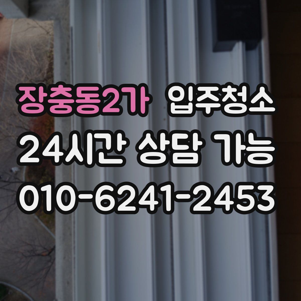 장충동2가 원룸청소