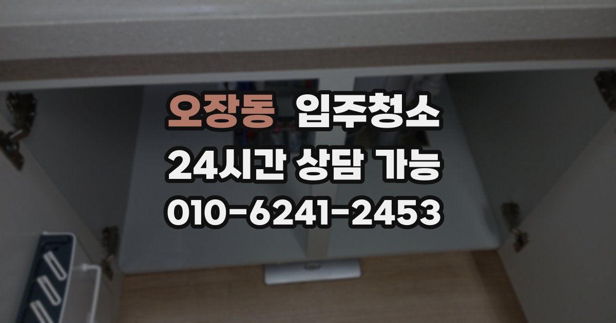 오장동 입주청소