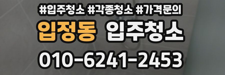 입정동 이사청소