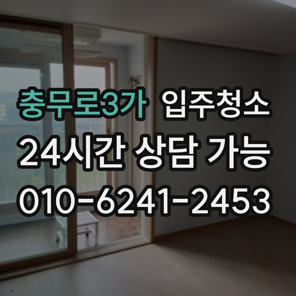 충무로3가 원룸청소