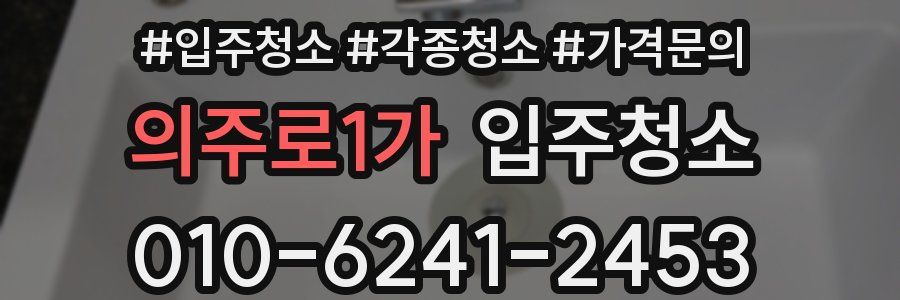 의주로1가 이사청소