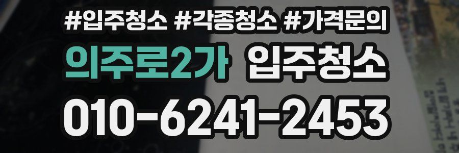 의주로2가 이사청소