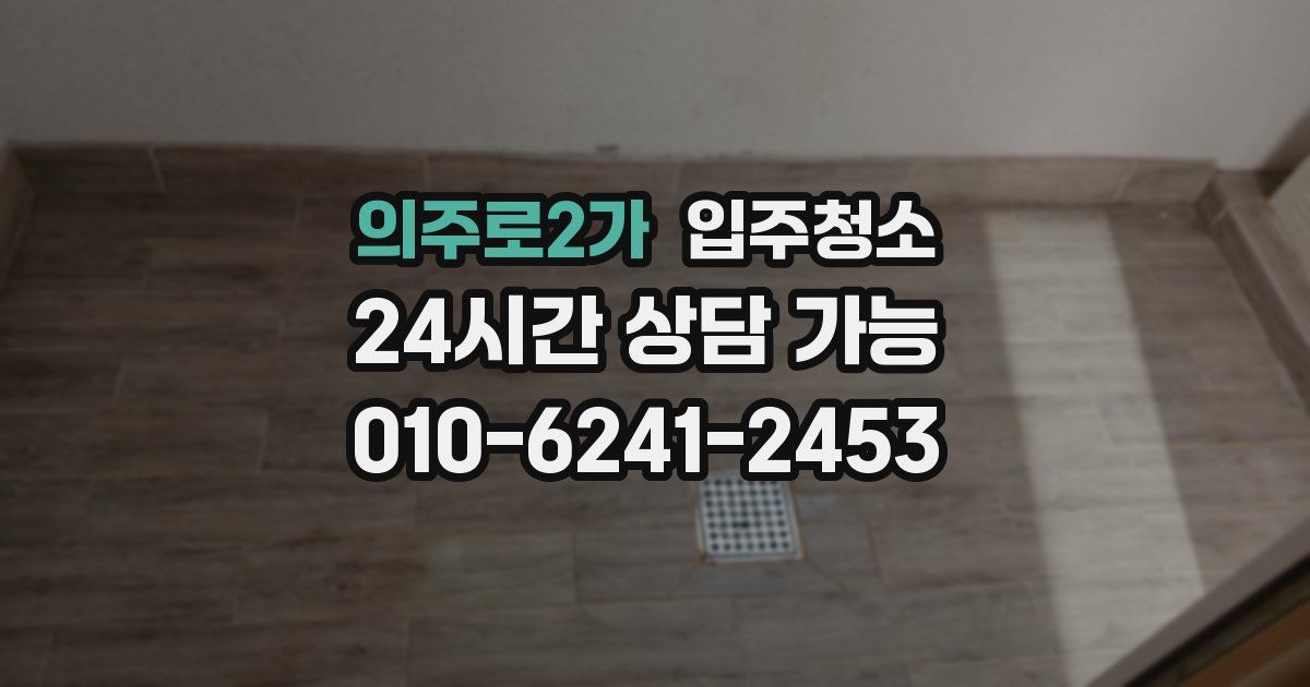 의주로2가 입주청소