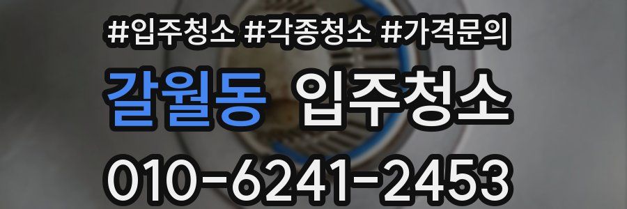 갈월동 이사청소