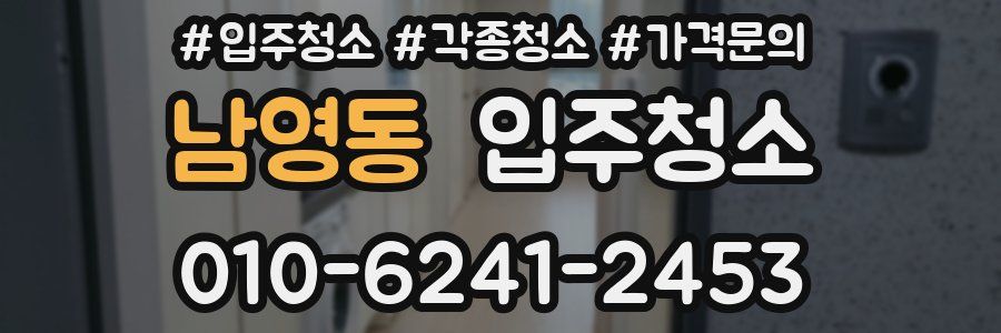 남영동 이사청소