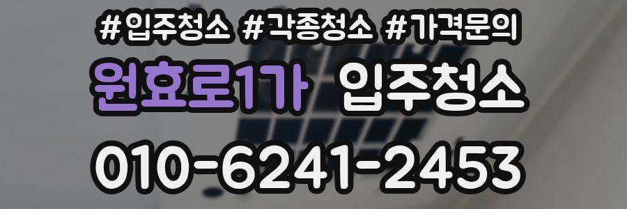 원효로1가 이사청소