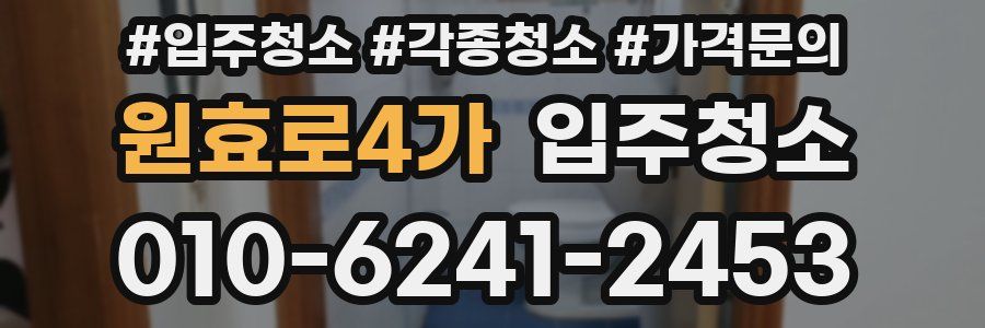 원효로4가 이사청소