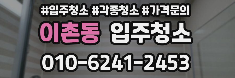 이촌동 이사청소