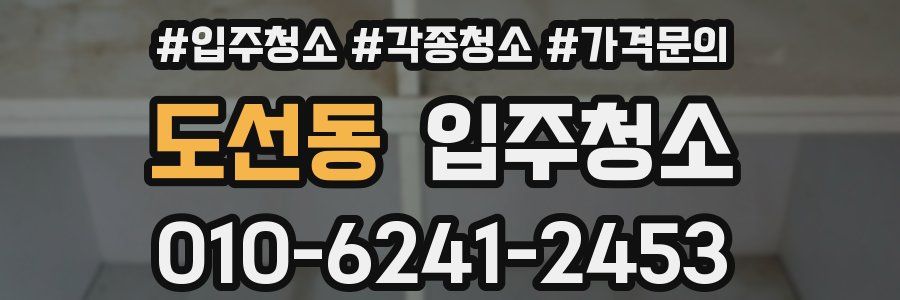 도선동 이사청소