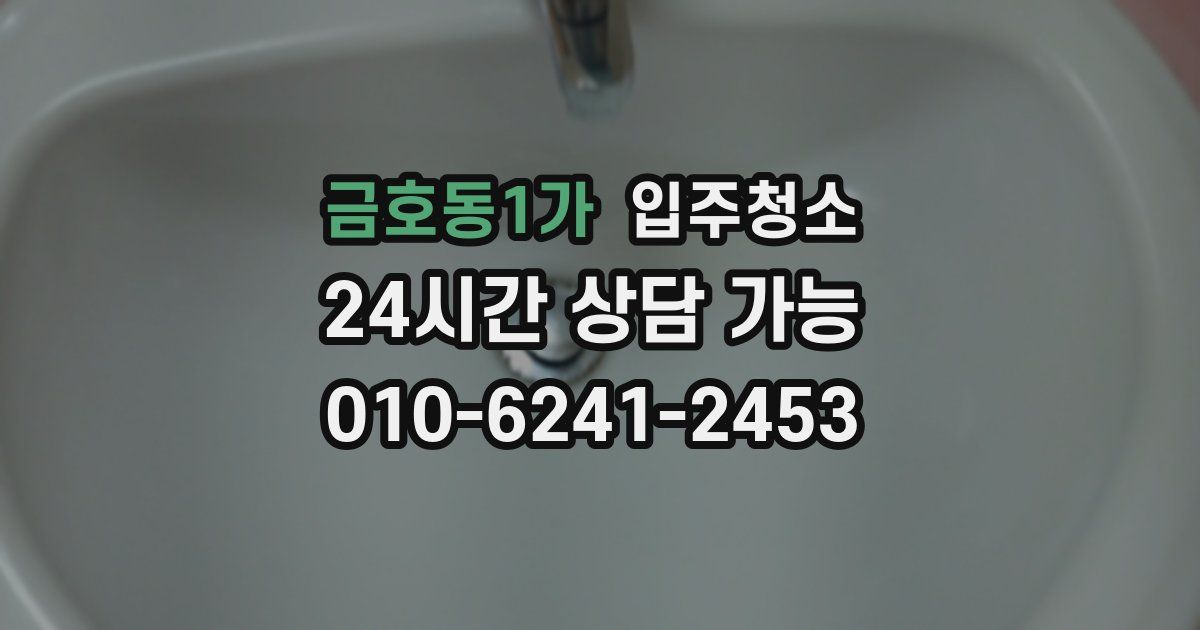 금호동1가 입주청소