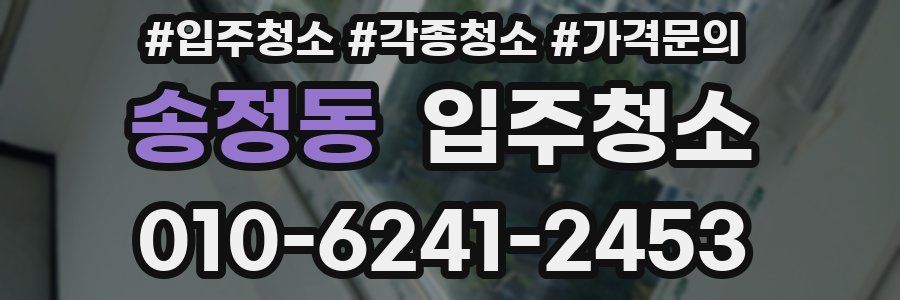 송정동 이사청소