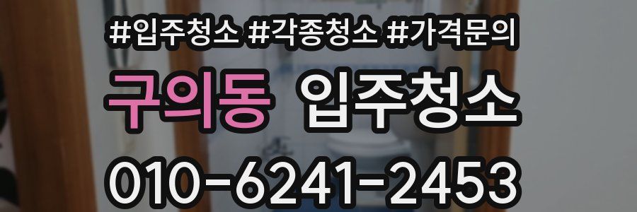 구의동 이사청소