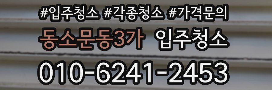 동소문동3가 이사청소