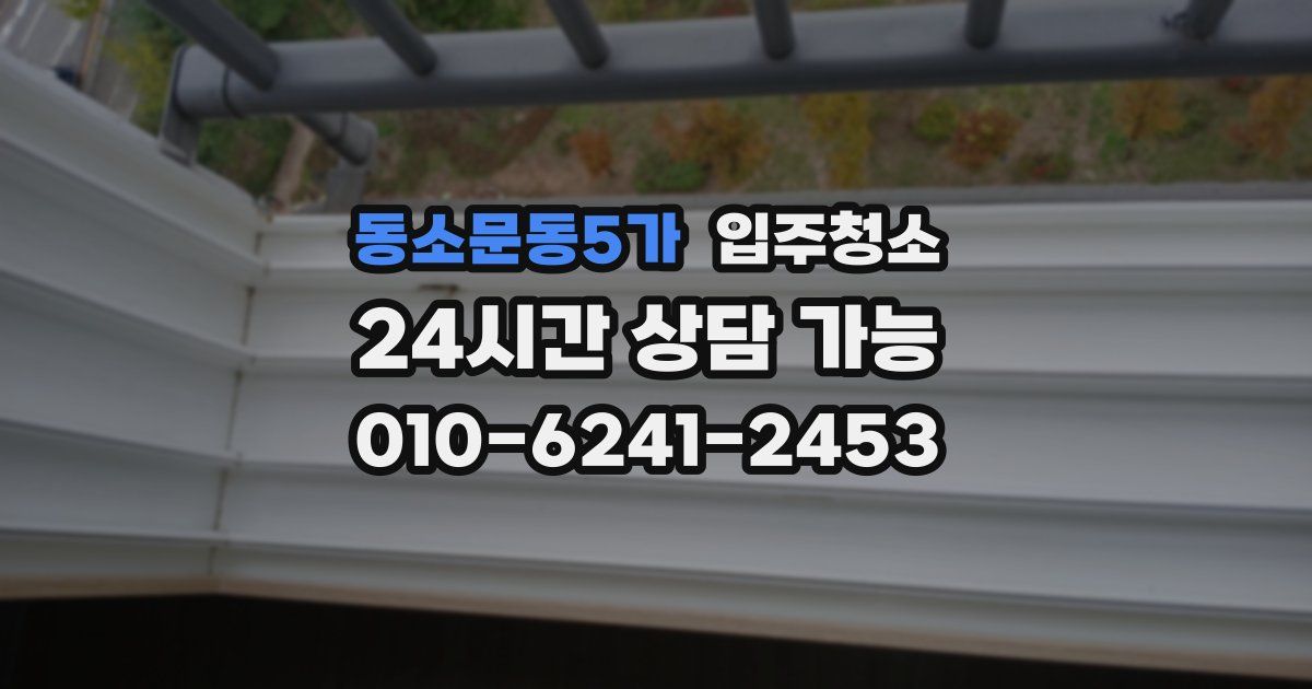 동소문동5가 입주청소