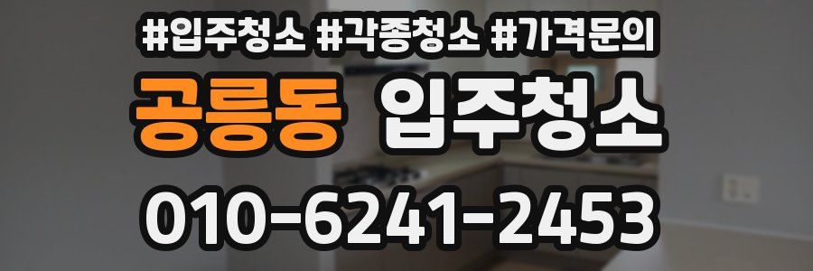 공릉동 이사청소