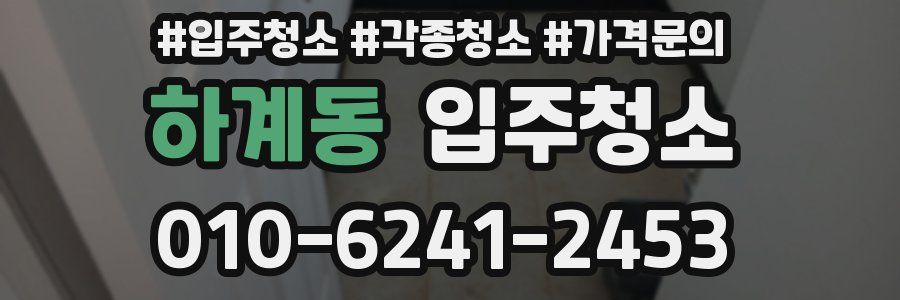 하계동 이사청소