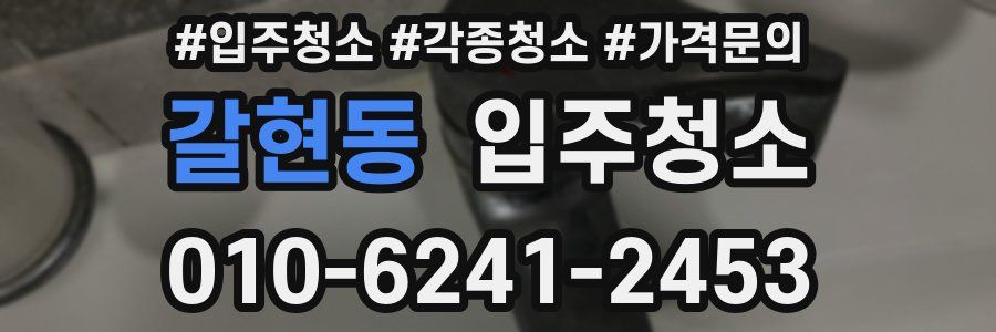 갈현동 이사청소