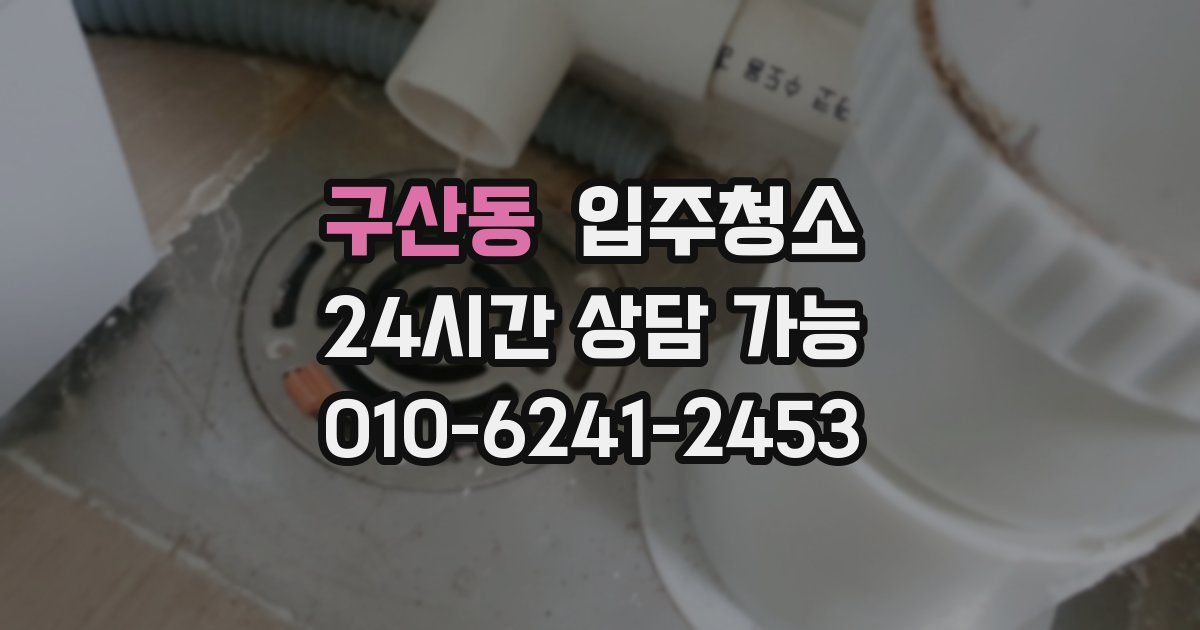 구산동 입주청소