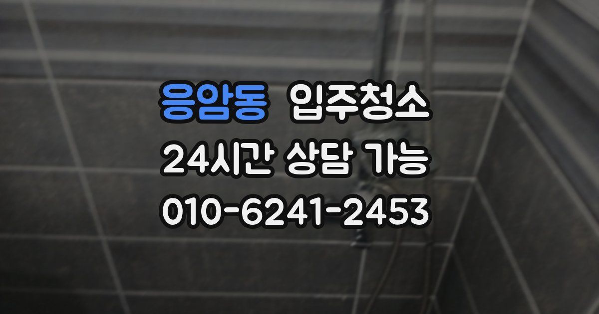 응암동 입주청소