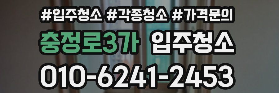 충정로3가 이사청소