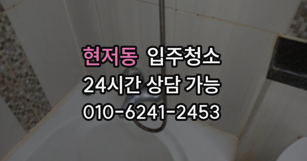 현저동 입주청소