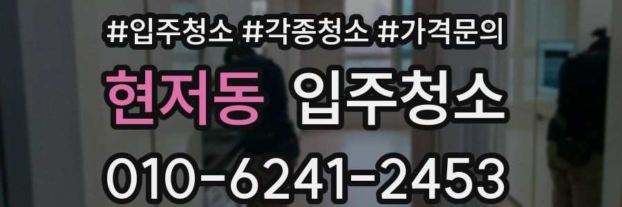 현저동 이사청소