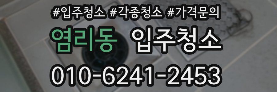 염리동 이사청소