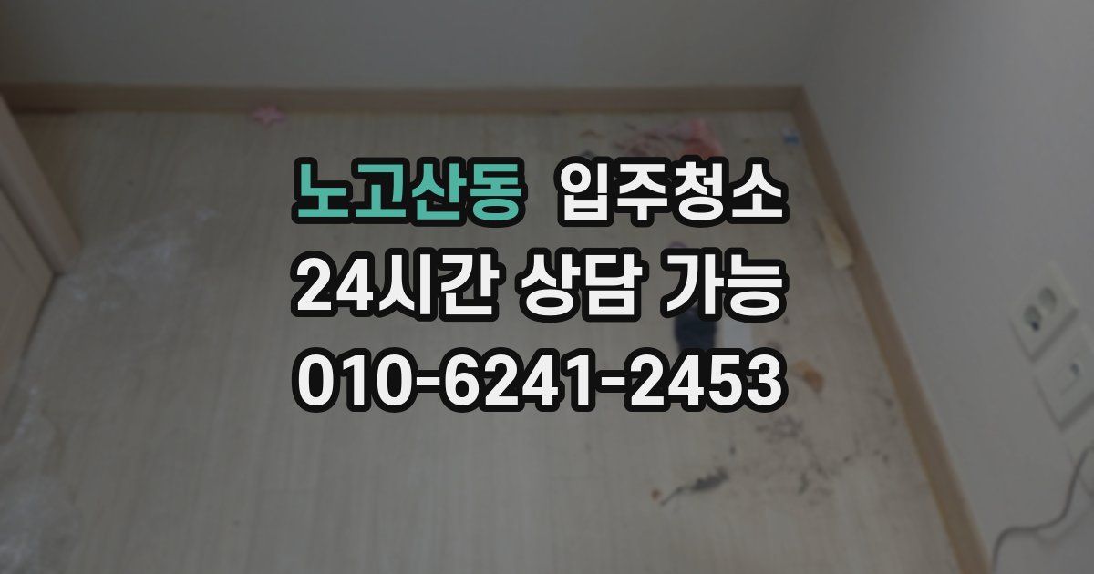 노고산동 입주청소