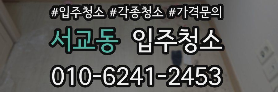 서교동 이사청소