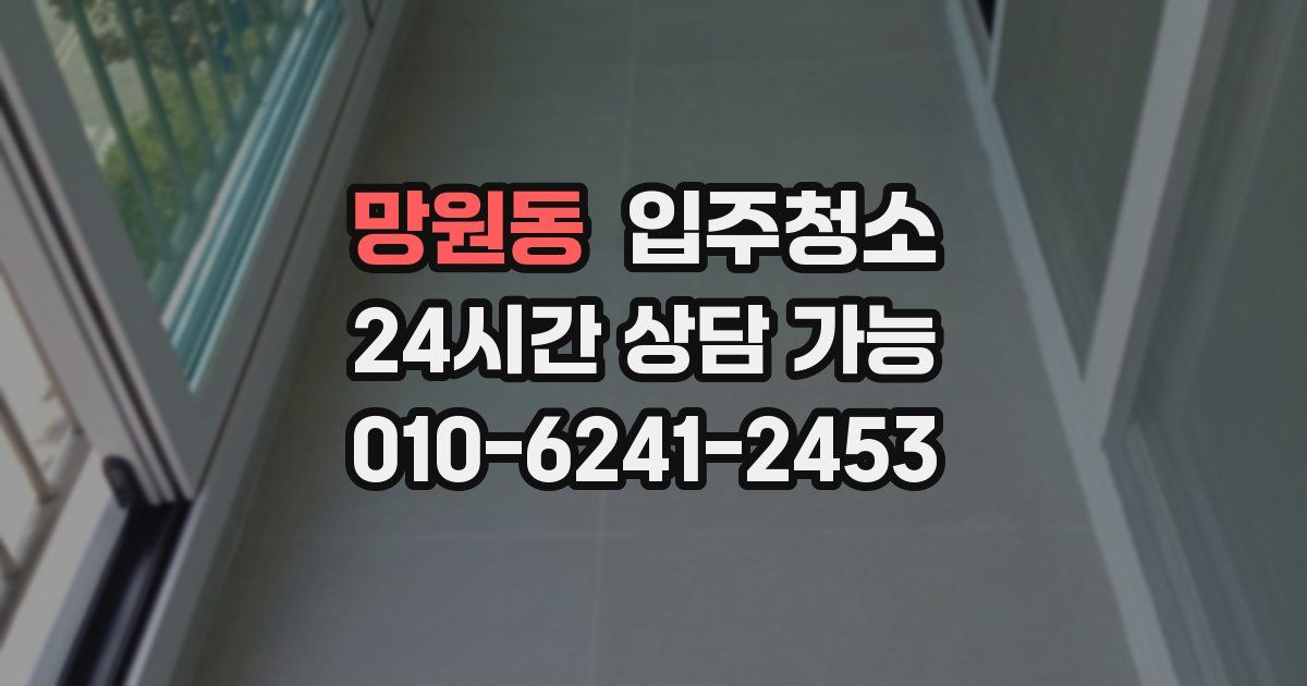 망원동 입주청소