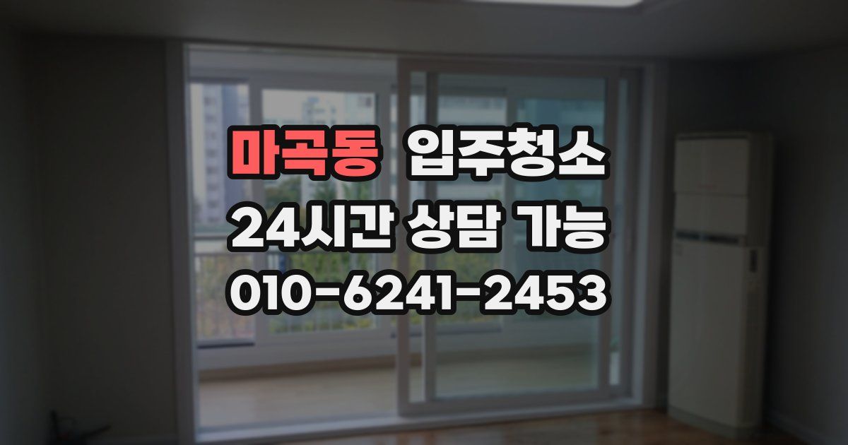 마곡동 입주청소