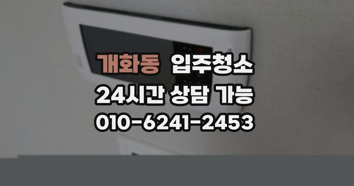 개화동 입주청소