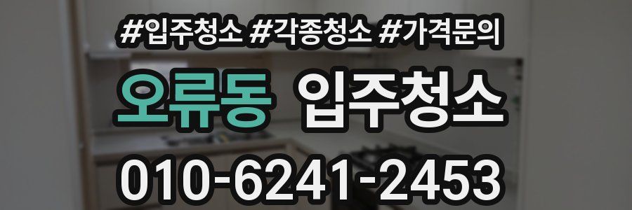 오류동 이사청소