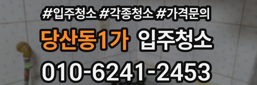 당산동1가 이사청소